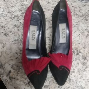 Bally Women's Red and Black Heels